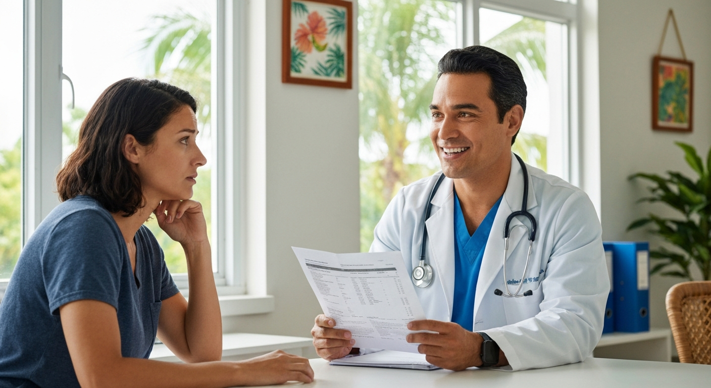 Doctor consulting with a patient about heart health and oxalate sensitivity